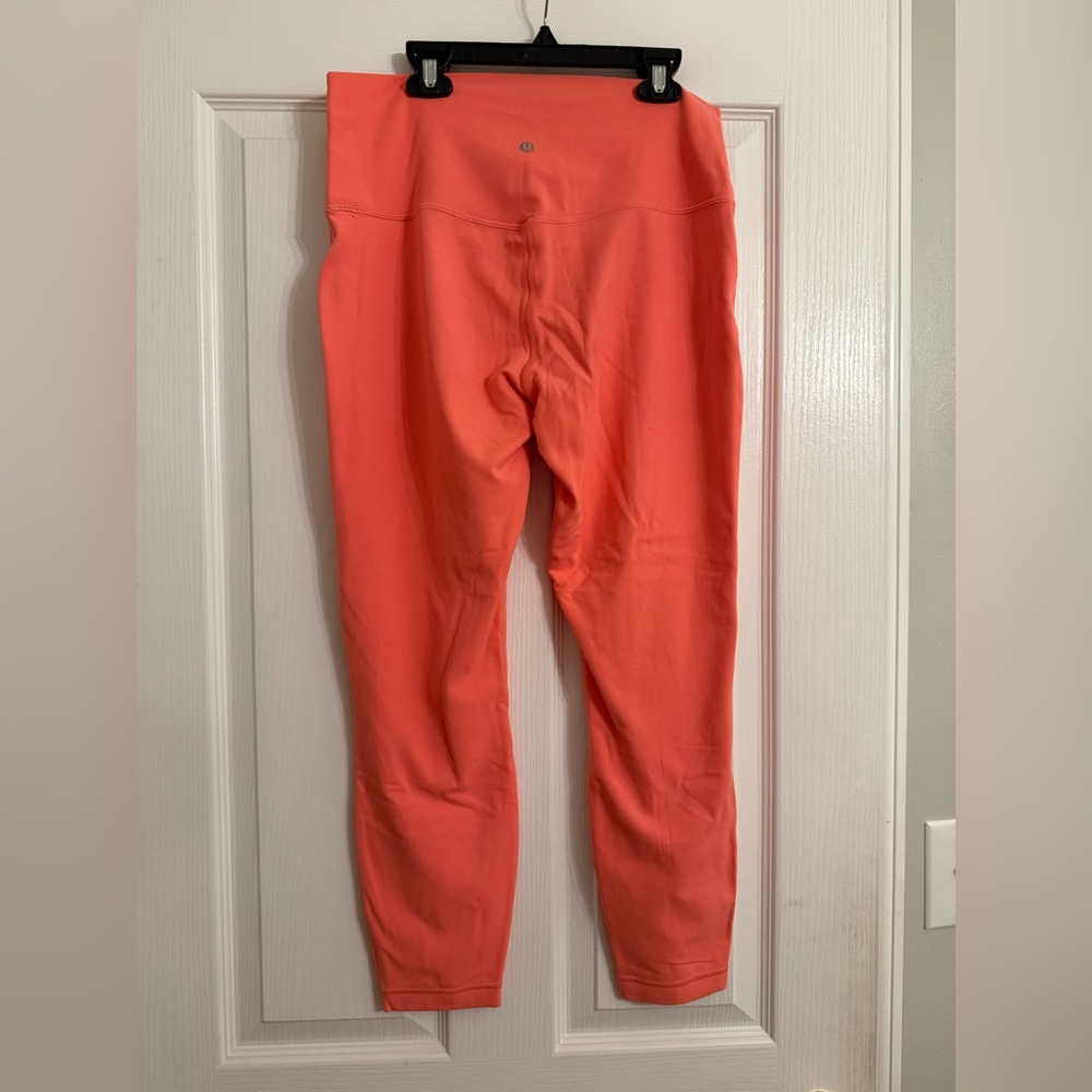 DISCONTINUED COLOR Coral Lululemon Align Leggings Size 10